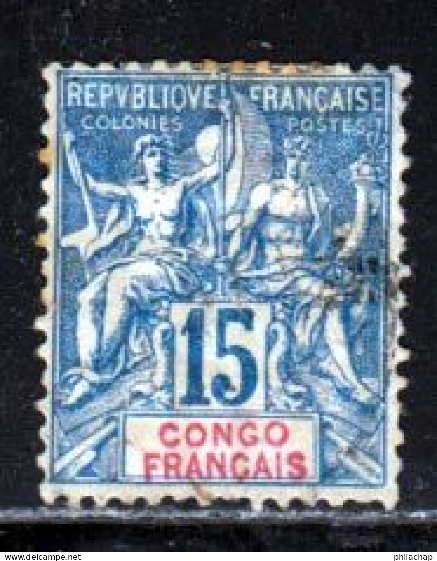 Congo Français 1892 Yvert 17 (o) B Oblitere(s) - Gebraucht