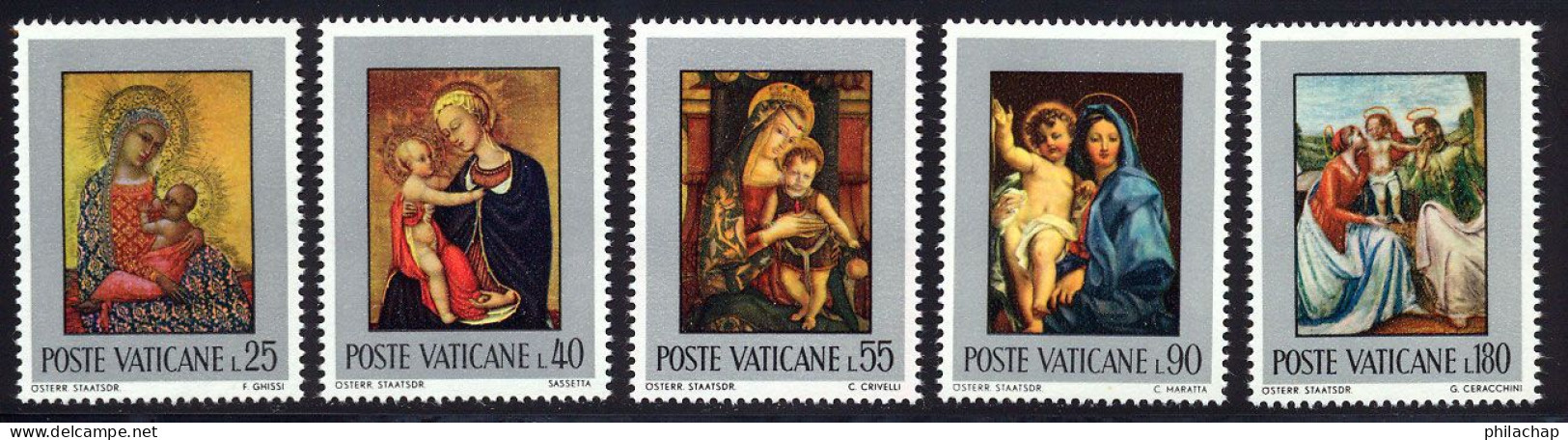 Vatican 1971 Yvert 522 / 526 ** TB Bord De Feuille - Ongebruikt