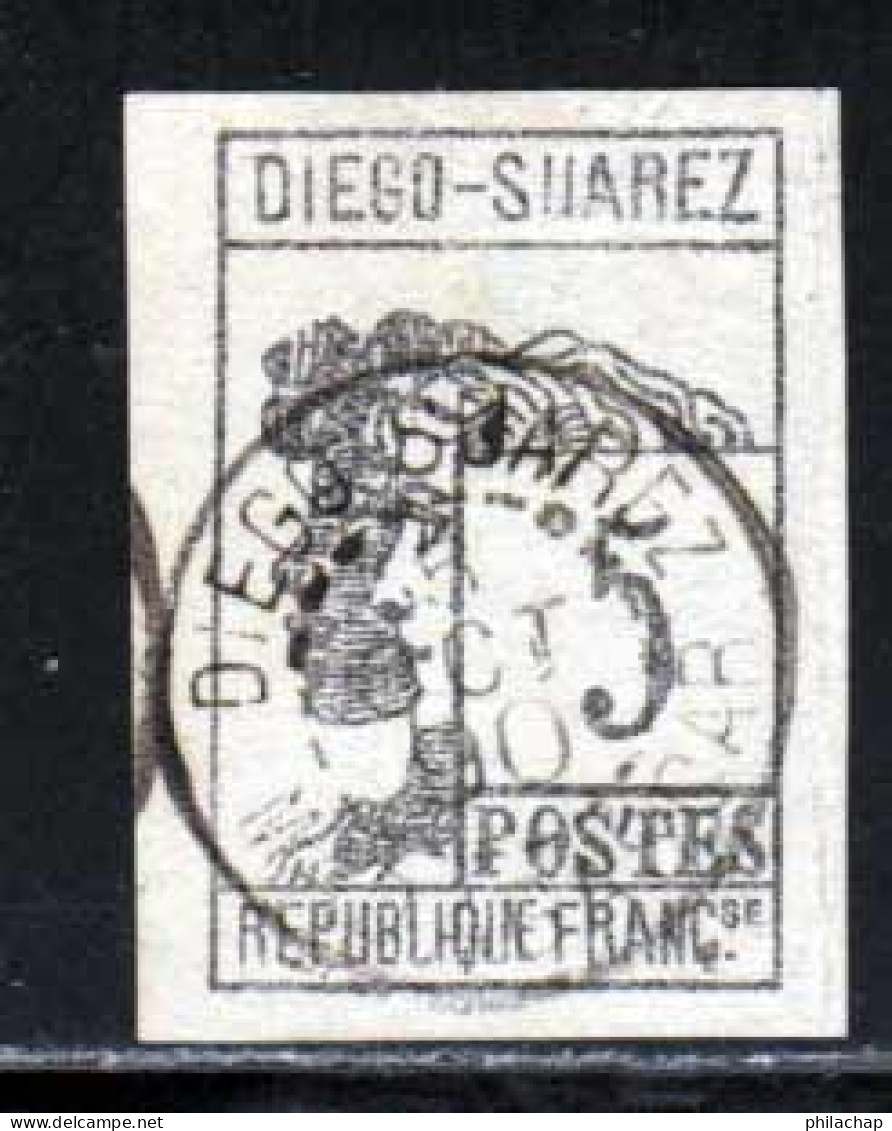 Diego-Suarez 1890 Yvert 7 (o) B Oblitere(s) - Oblitérés