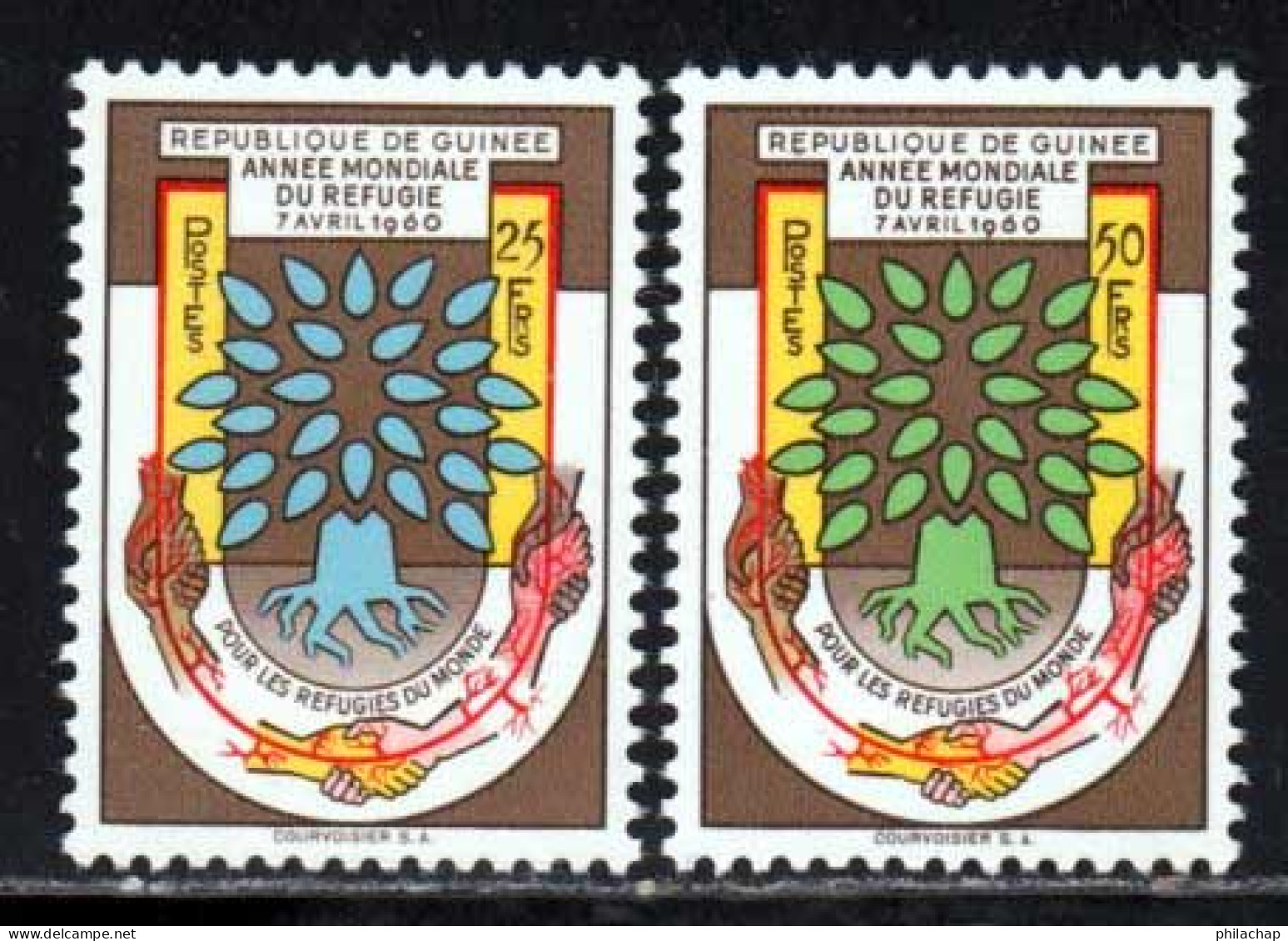 Guinee Republique 1960 Yvert 32 / 33 ** TB - Guinée (1958-...)