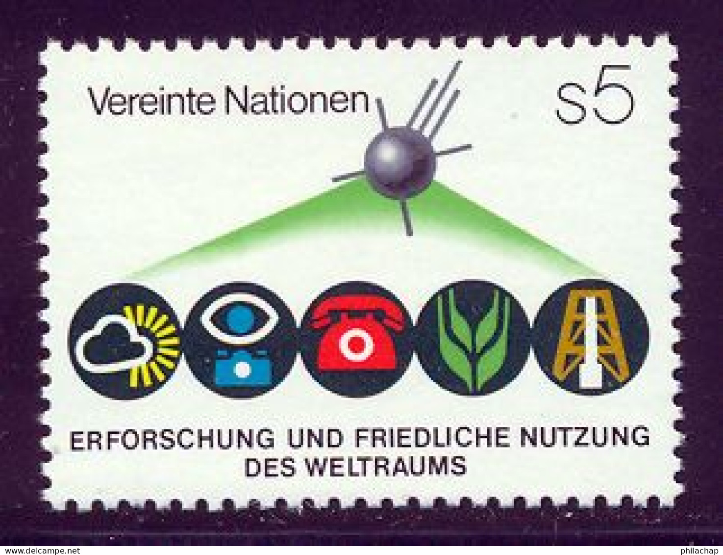 NU (Vienne) 1982 Yvert 26 ** TB Coin De Feuille - Ongebruikt