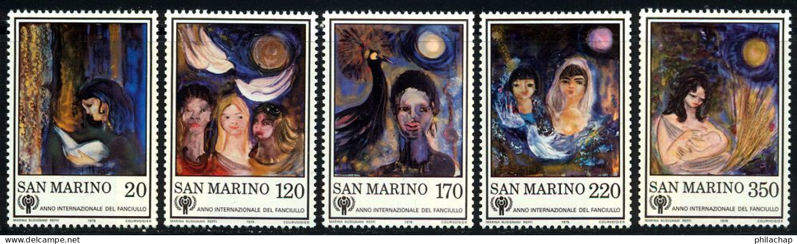 Saint-Marin 1979 Yvert 982 / 986 ** TB - Unused Stamps