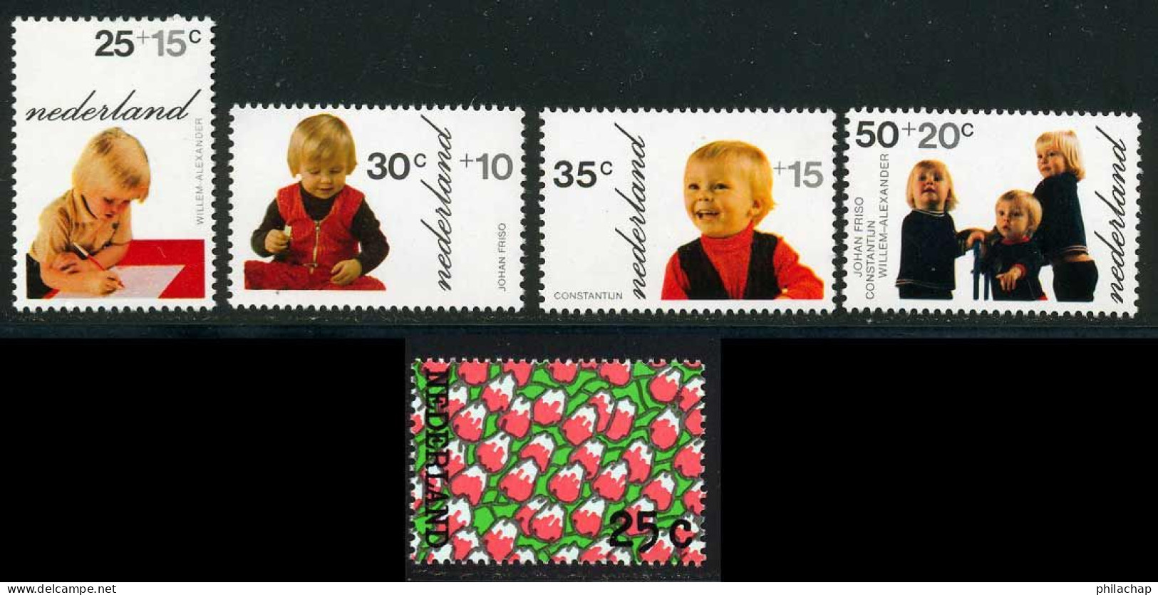 Pays-Bas 1973 Yvert 972 / 975 - 977 ** TB - Unused Stamps