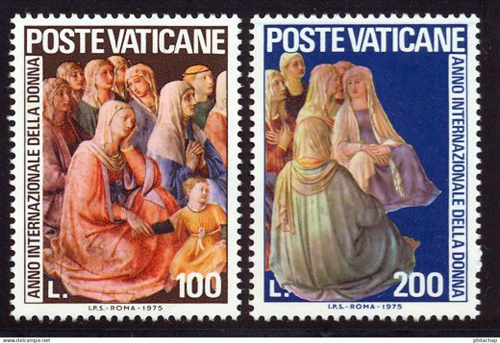 Vatican 1975 Yvert 609 / 610 ** TB Bord De Feuille - Nuevos