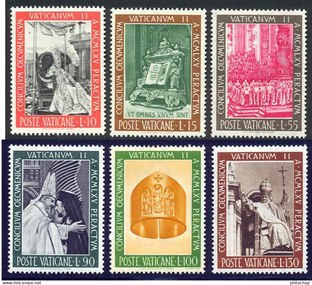 Vatican 1966 Yvert 457 / 462 ** TB - Unused Stamps