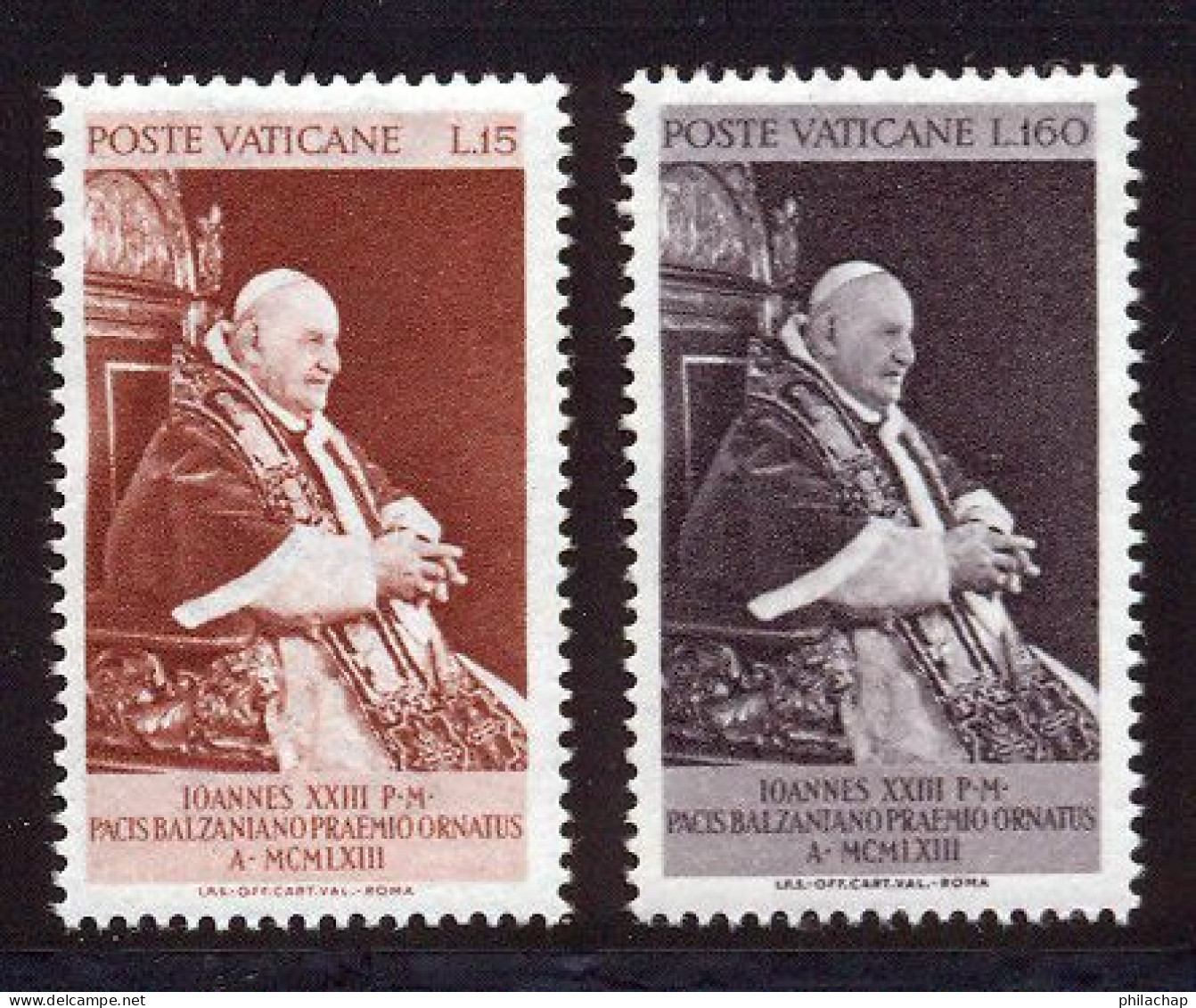 Vatican 1963 Yvert 378 / 379 ** TB - Neufs