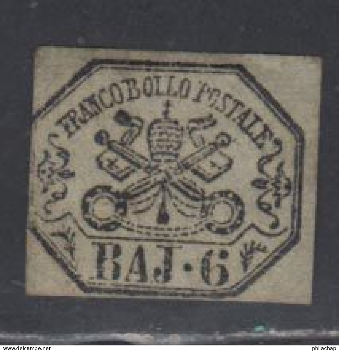 Etats Pontificaux 1852 Yvert 7 (*) B Neuf Sans Gomme - Papal States