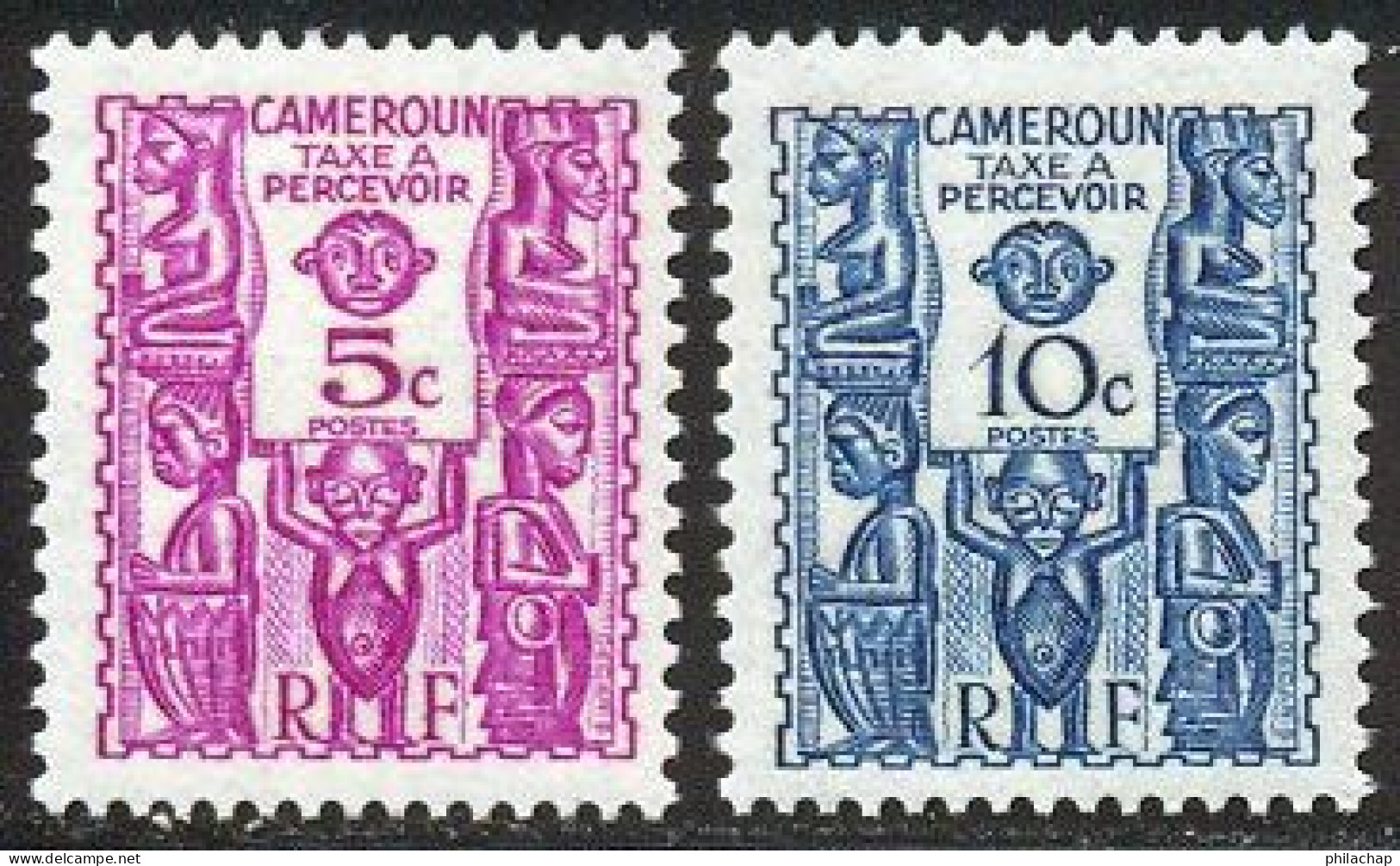 Cameroun Taxe 1939 Yvert 14 / 15 ** TB Bord De Feuille - Nuevos