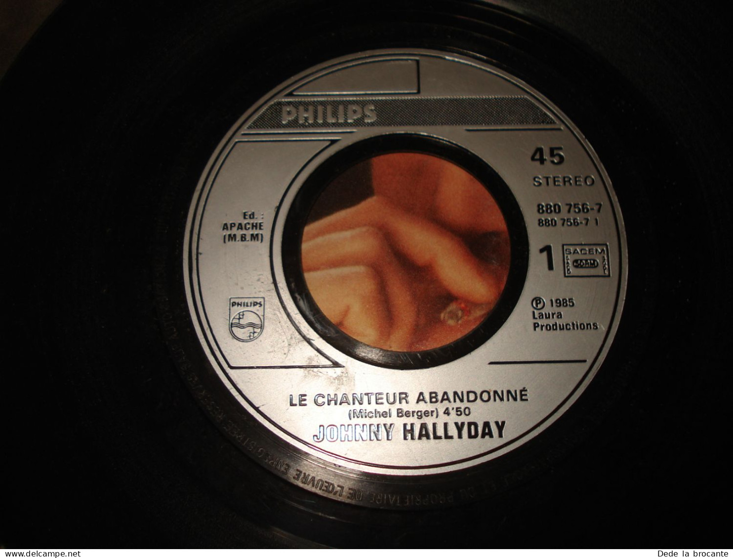 B14/  Lot De 3 Vinyles  SP - 7" -  Johnny Hallyday - Disco & Pop