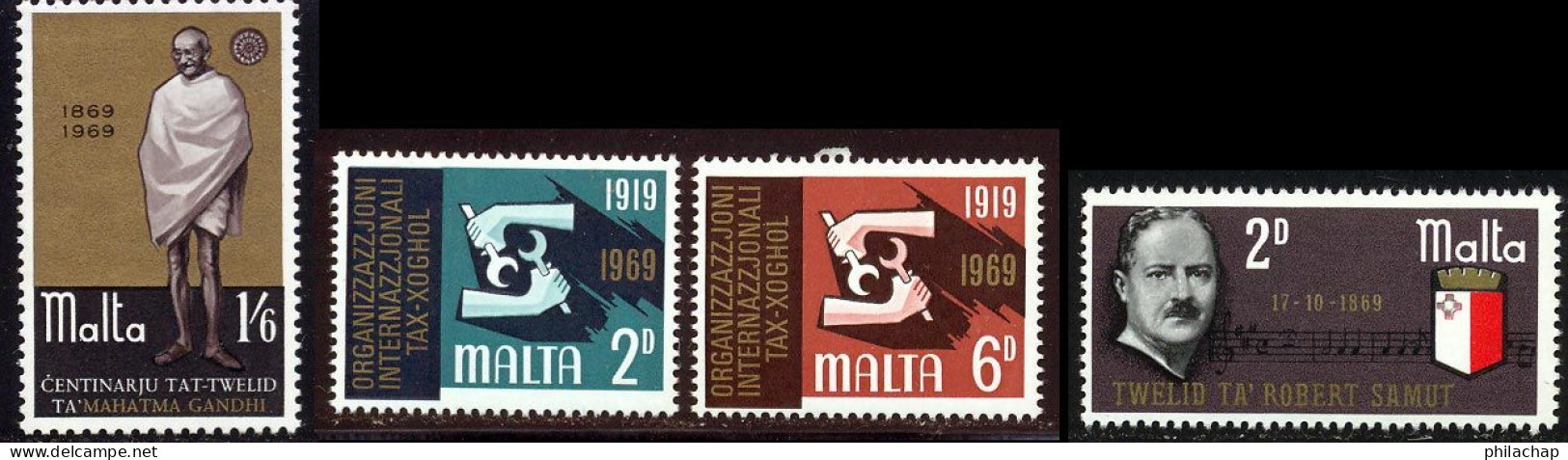 Malte 1969 Yvert 388 / 391 ** TB - Malte