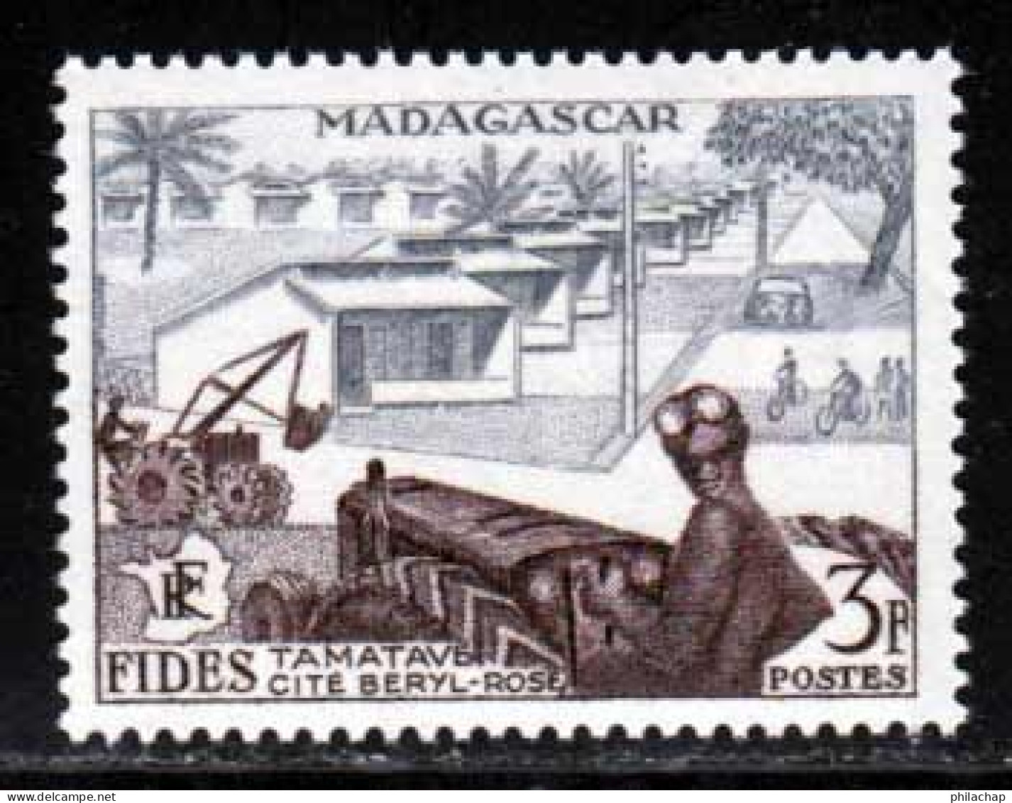 Madagascar 1956 Yvert 327 ** TB FIDES - Nuovi
