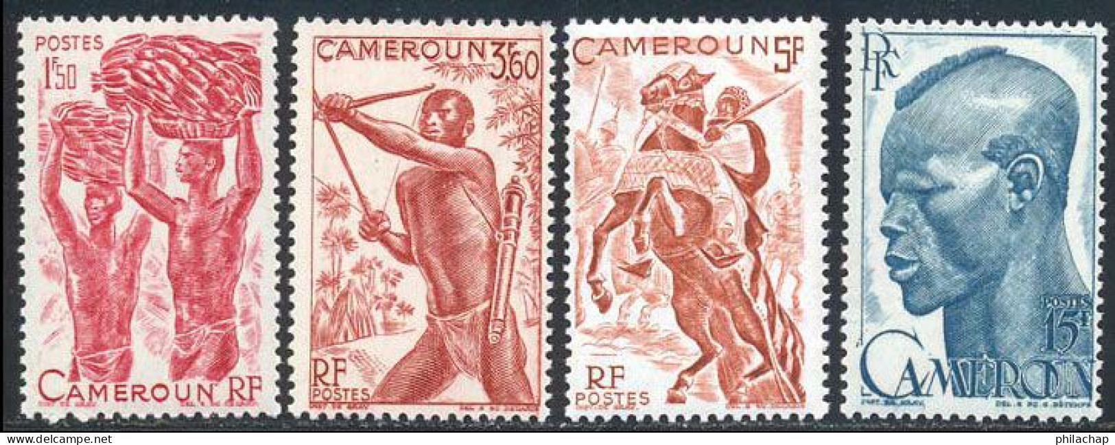 Cameroun 1946 Yvert 284 - 287 - 289 - 292 ** TB - Neufs