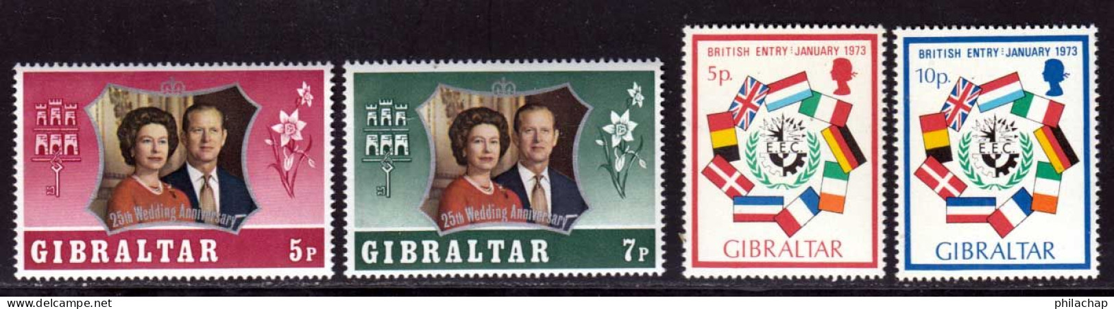 Gibraltar 1973 Yvert 290 / 293 ** TB - Gibraltar