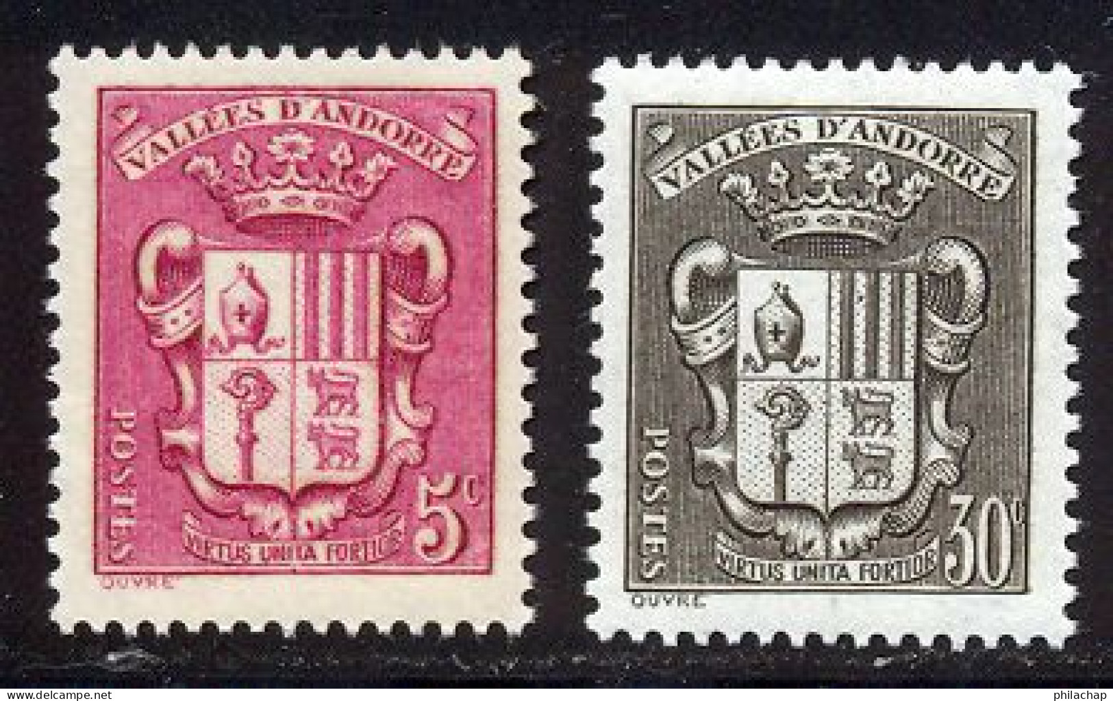 Andorre Francais 1937 Yvert 50 - 55 ** TB - Nuovi