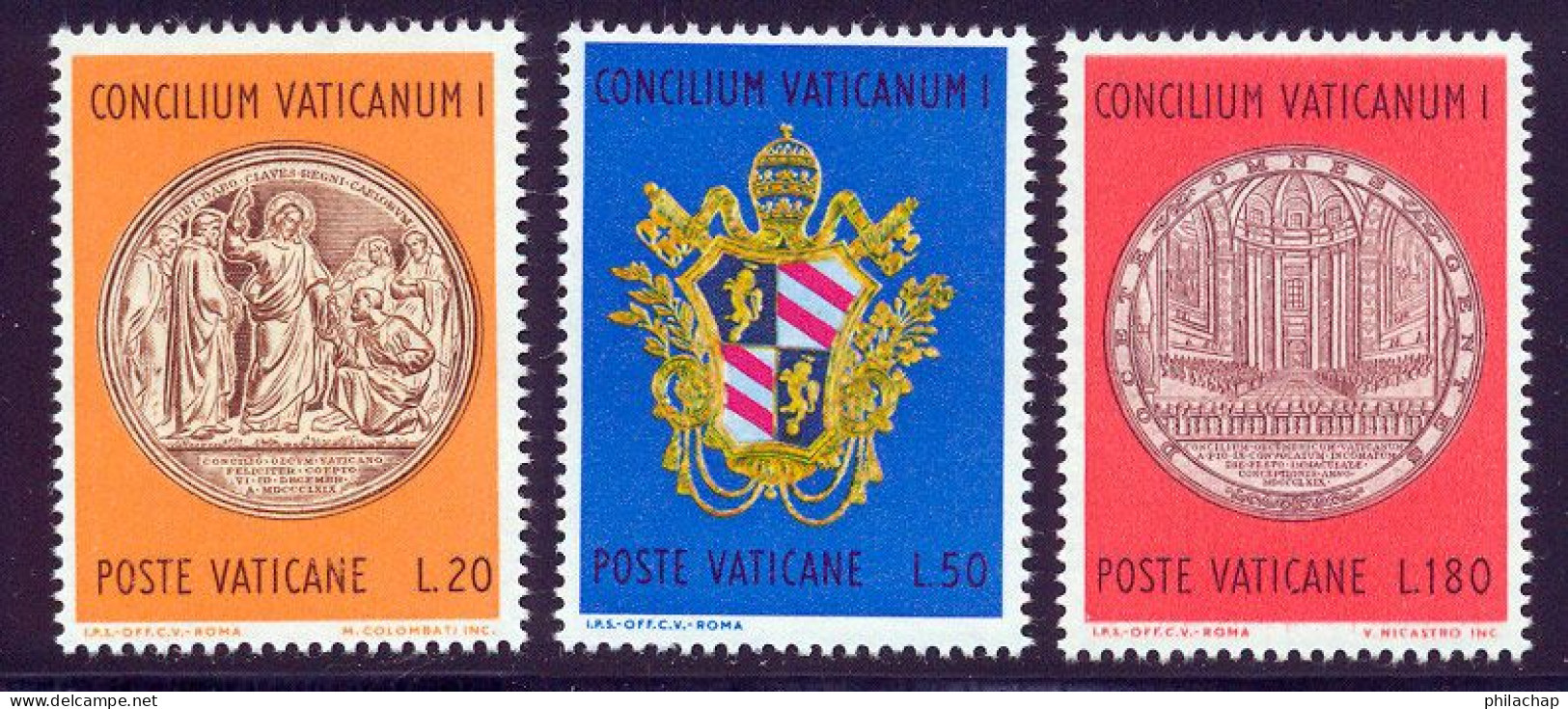 Vatican 1970 Yvert 502 / 504 ** TB - Neufs