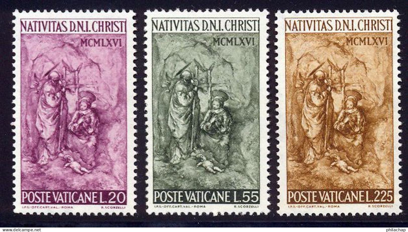 Vatican 1966 Yvert 463 / 465 ** TB Bord De Feuille - Nuevos