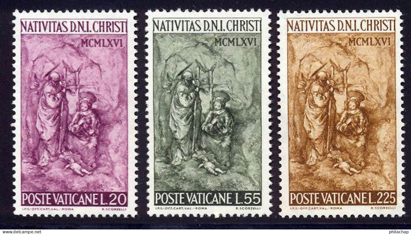 Vatican 1966 Yvert 463 / 465 ** TB Bord De Feuille - Unused Stamps