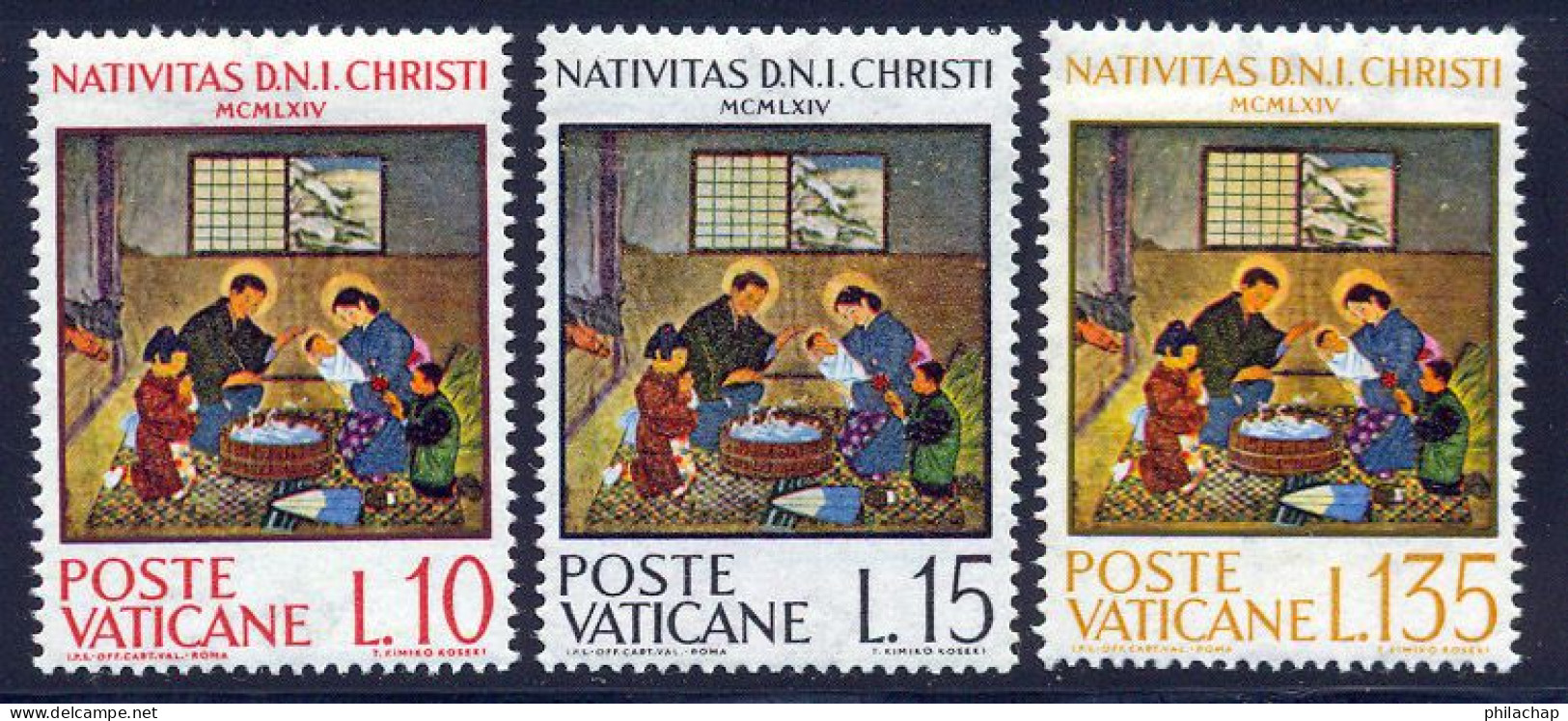 Vatican 1964 Yvert 415 / 417 ** TB - Unused Stamps