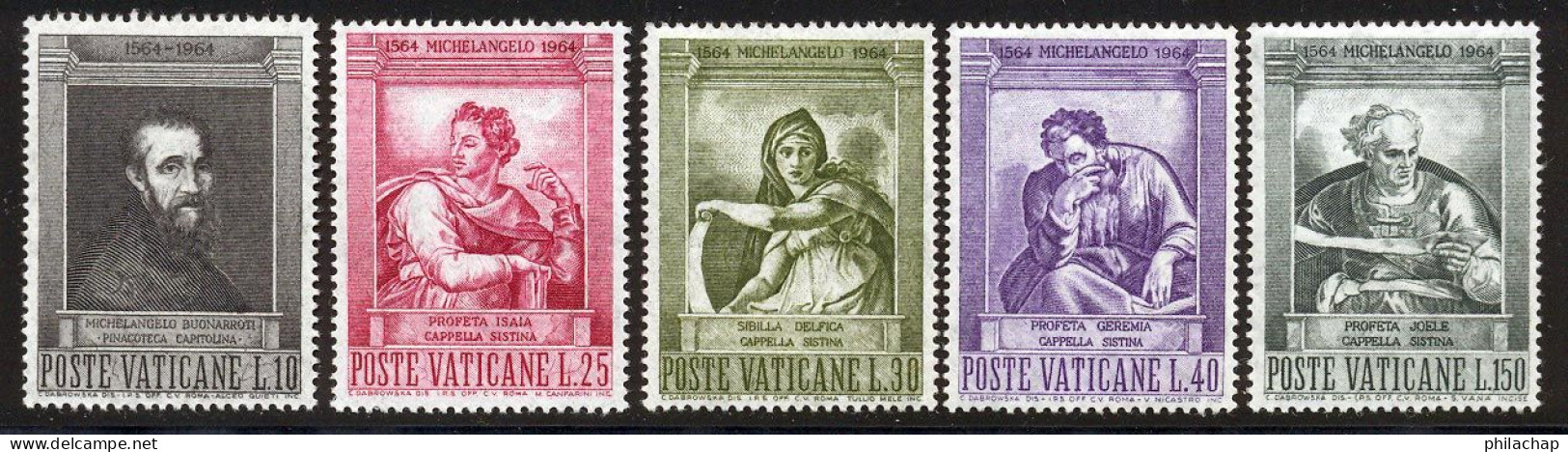 Vatican 1964 Yvert 405 / 409 ** TB Coin De Feuille - Nuevos