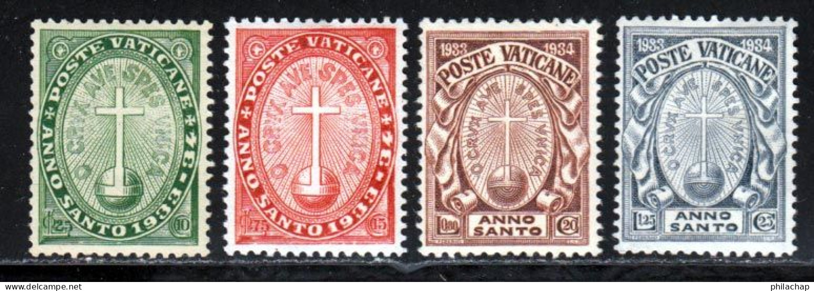 Vatican 1933 Yvert 40 / 43 * B Charniere(s) - Neufs