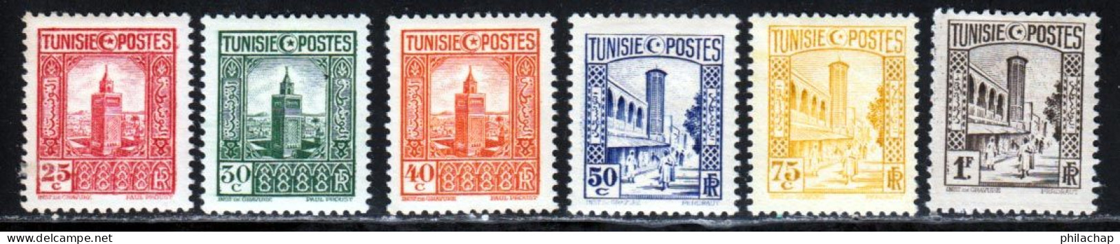 Tunisie 1931 Yvert 168 / 172 - 174 * TB Charniere(s) - Neufs