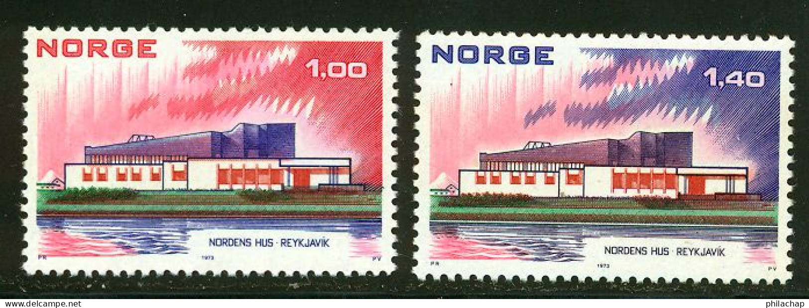 Norvege 1973 Yvert 618 / 619 ** TB - Unused Stamps