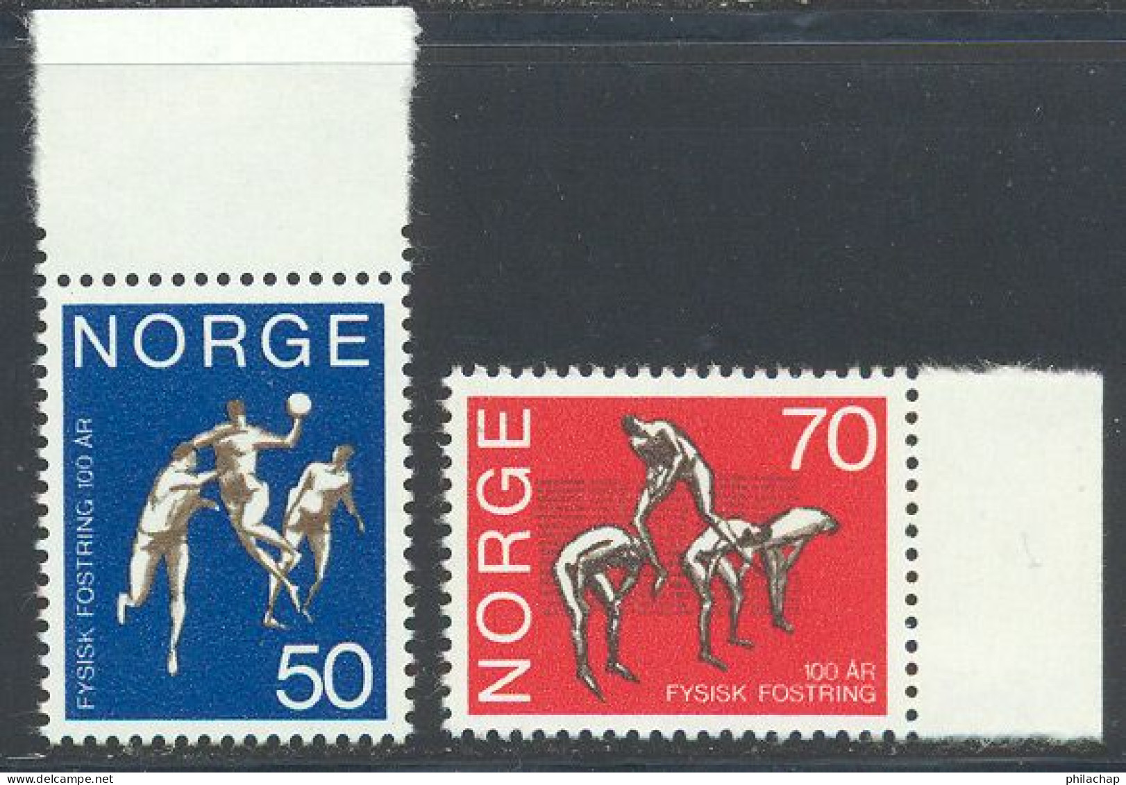 Norvege 1970 Yvert 573 / 574 ** TB Bord De Feuille - Ungebraucht