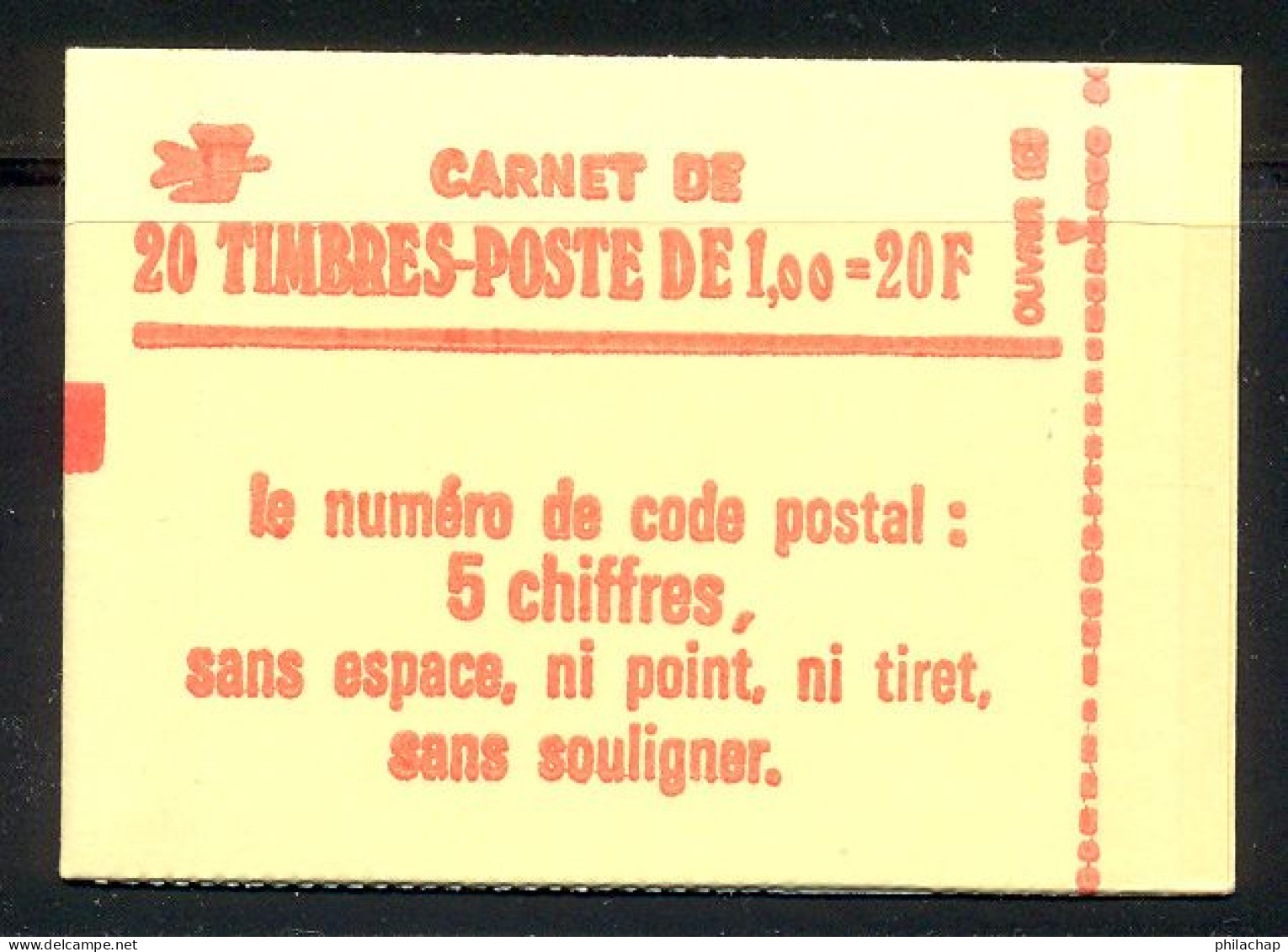 France Carnet 1977 Yvert 1973 C1 ** TB Gomme Brillante - Sonstige & Ohne Zuordnung