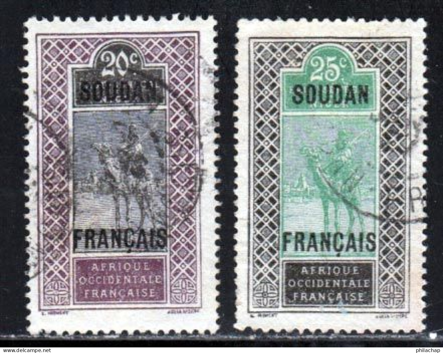 Soudan 1921 Yvert 26 - 27 (o) B Oblitere(s) - Used Stamps