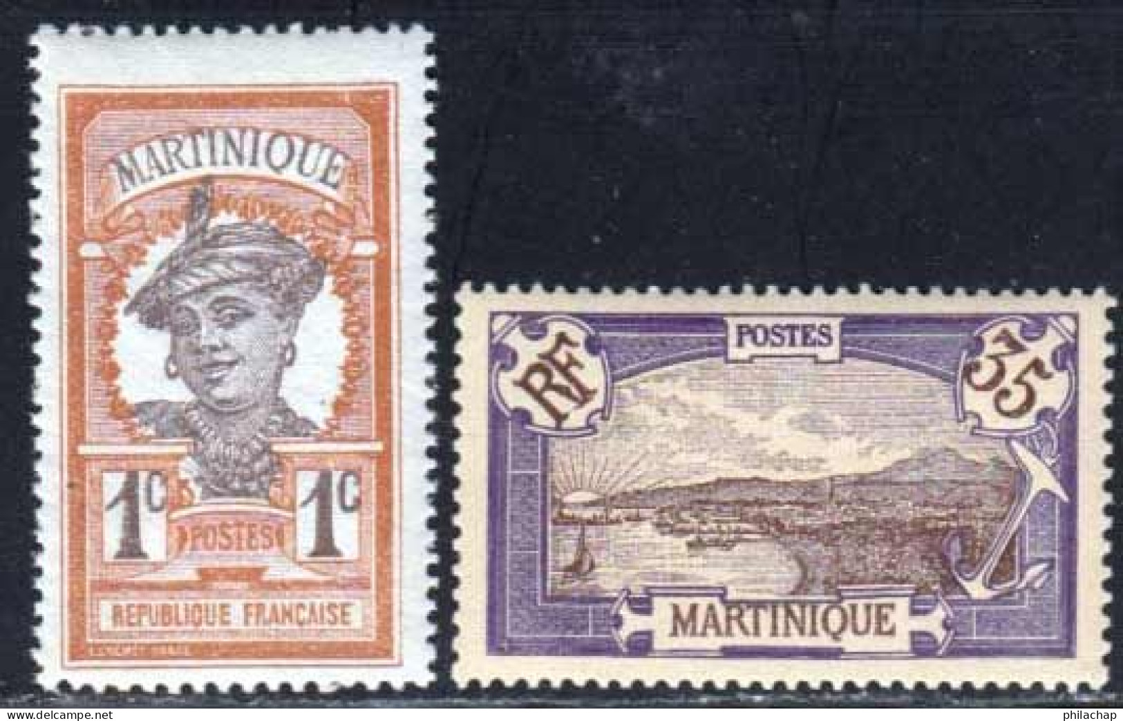 Martinique 1908 Yvert 61 - 70 ** TB - Neufs