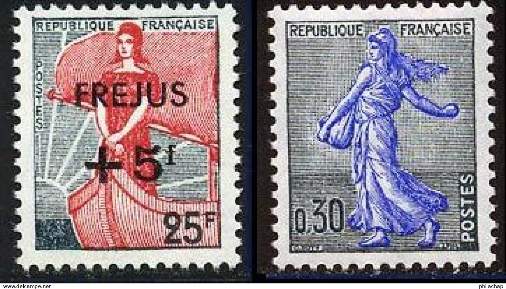 France 1960 Yvert 1229 - 1234A ** TB - Nuovi