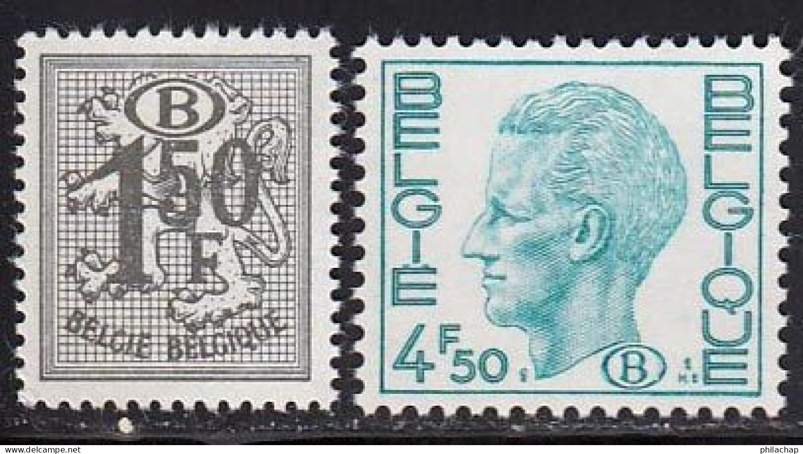 Belgique Service 1975 Yvert 72 / 73 ** TB - Sonstige & Ohne Zuordnung