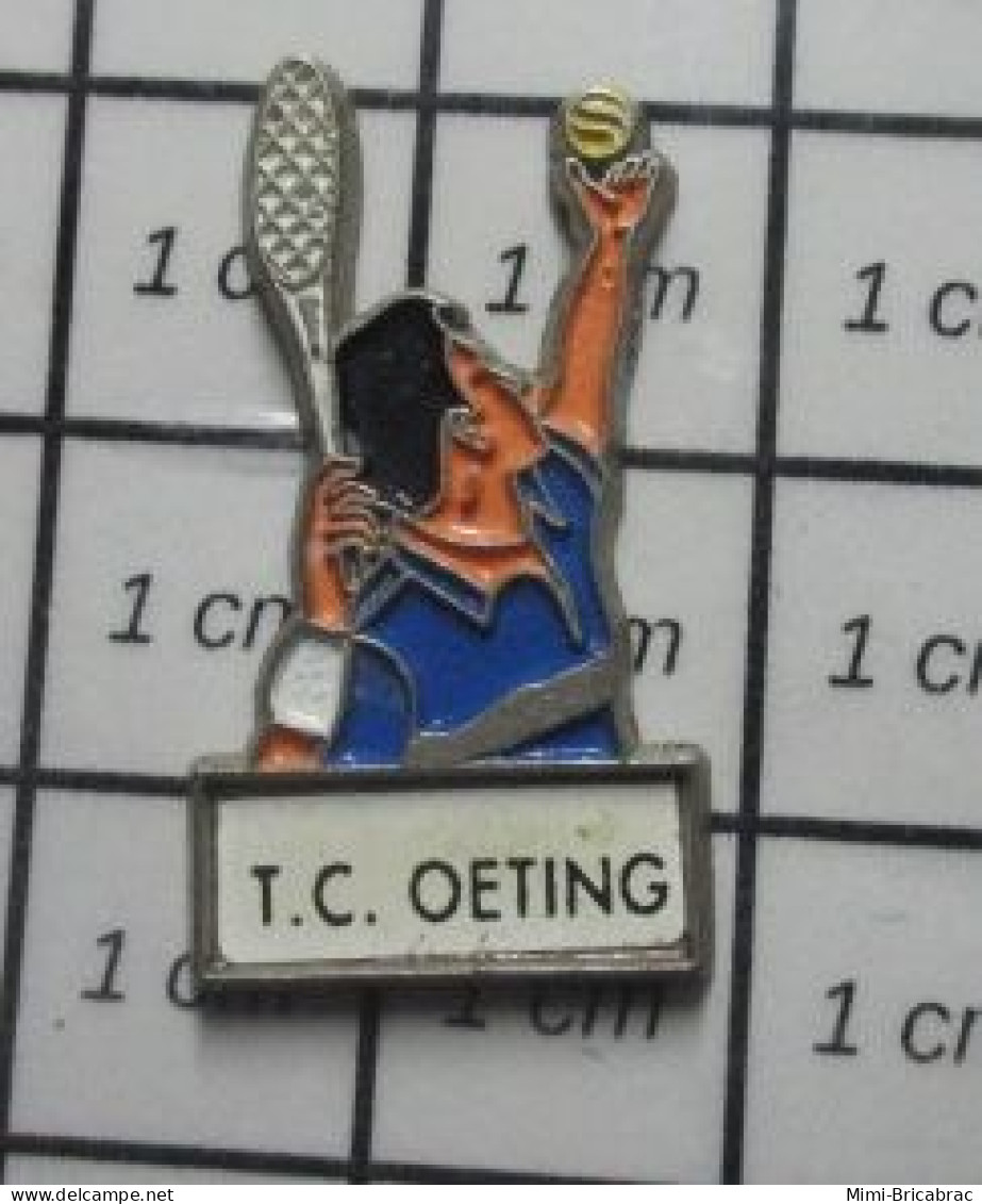 710F Pin's Pins / Beau Et Rare : SPORTS / CLUB TENNIS TC OETING - Tennis