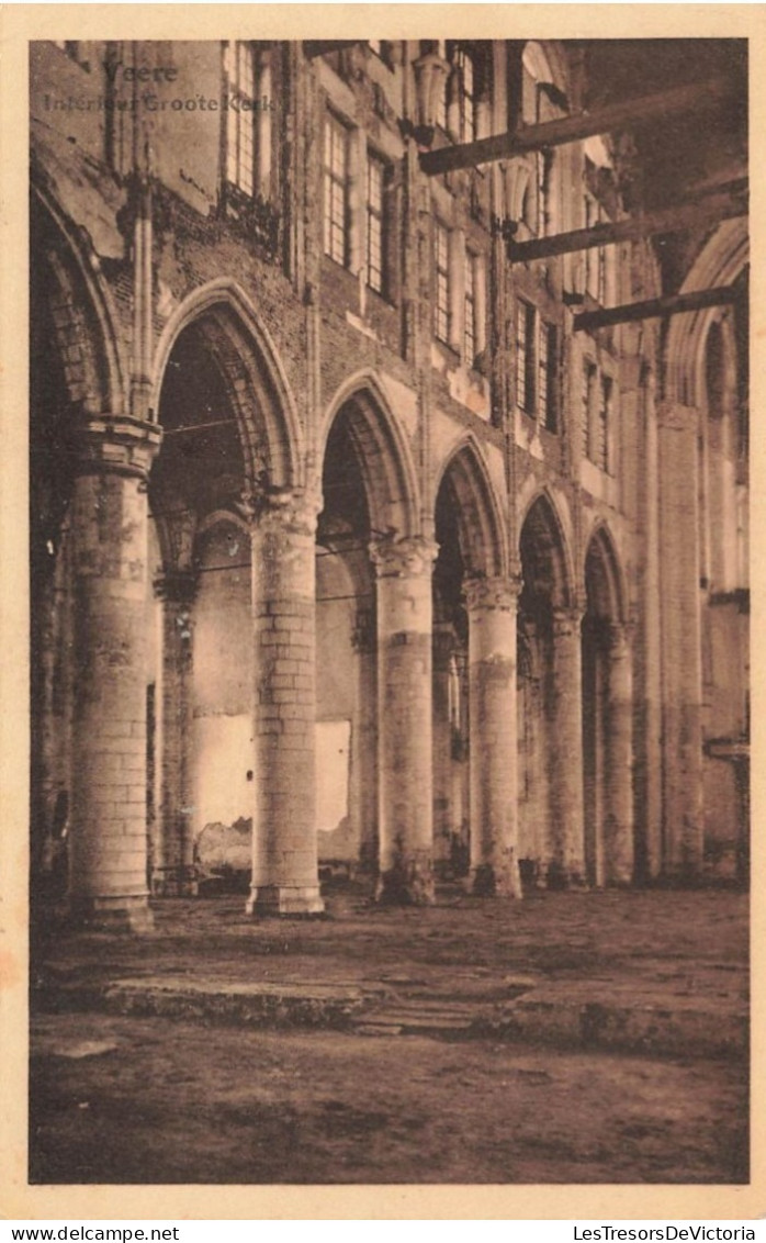 PAYS-BAS - Veere - Vue De L'intérieure Groote Kerk - Une église - Vue Panoramique - Carte Postale Ancienne - Veere