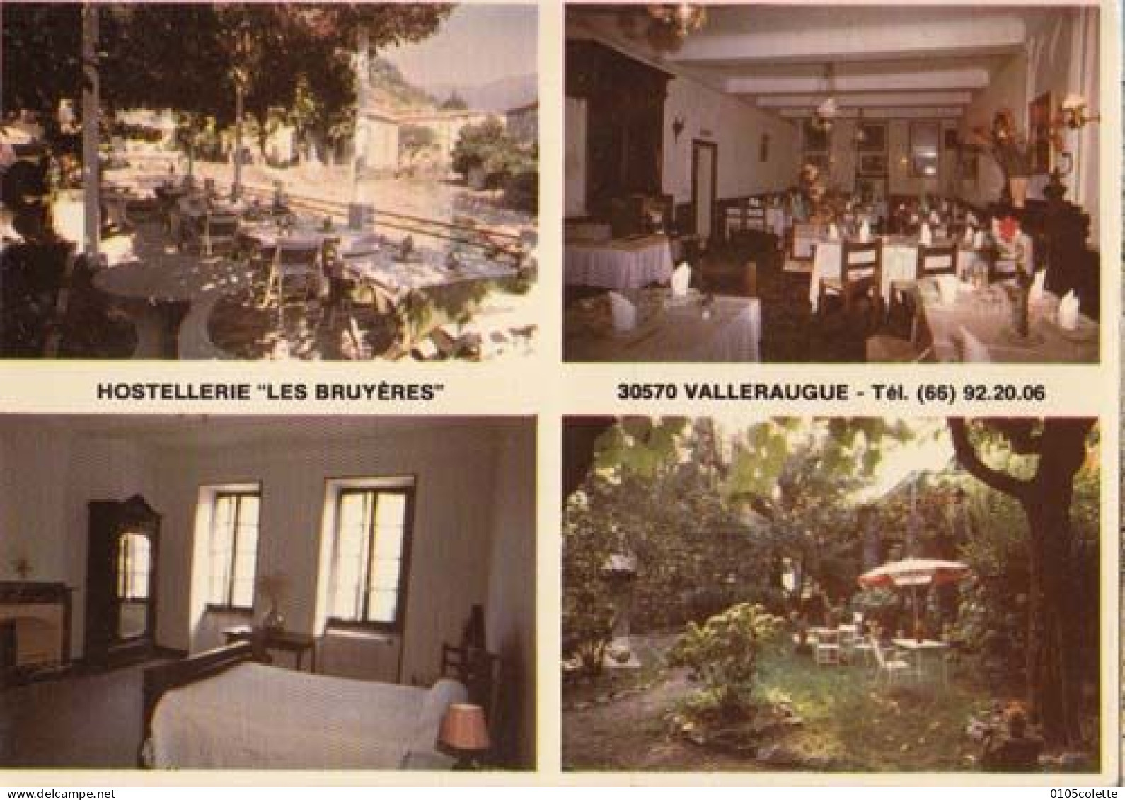 Carte France 30 - Valleraugue - Hostellerie " Les Bruyères " : PRIX FIXE - ( Cd071) - Valleraugue