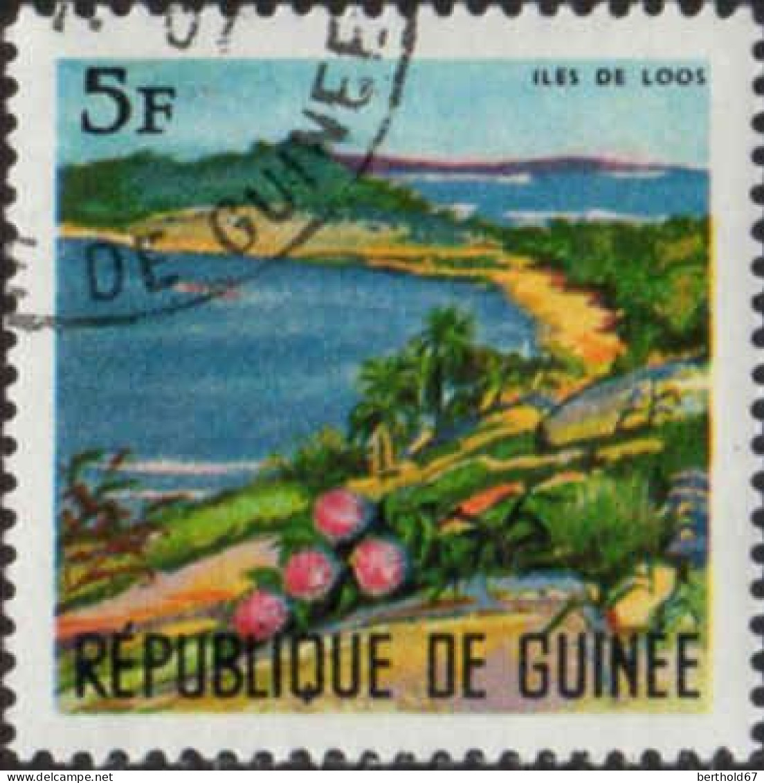 Guinée (Rep) Poste Obl Yv: 326/329 Paysages Divers (TB Cachet Rond) - Guinée (1958-...)