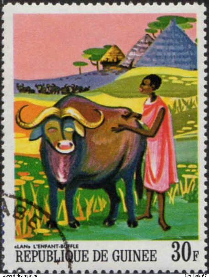 Guinée (Rep) Poste Obl Yv: 355/362 Contes & Légendes Africains (TB Cachet Rond) - Guinée (1958-...)