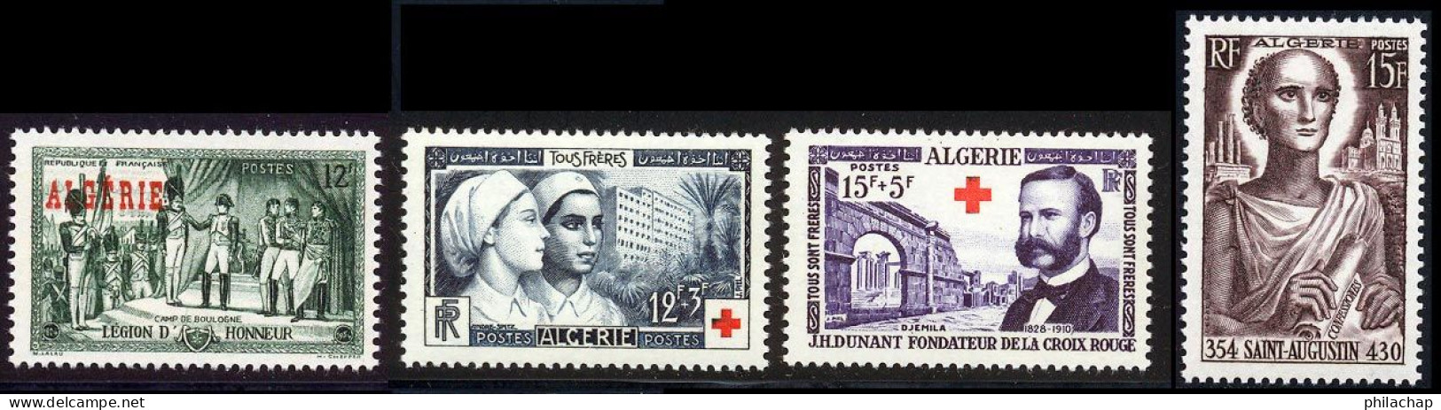Algerie 1954 Yvert 315 / 318 ** TB - Unused Stamps