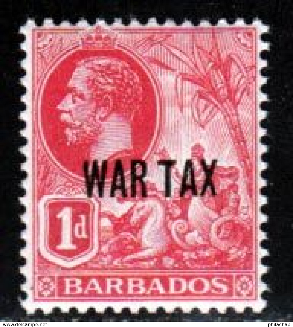 Barbade 1917 Yvert 116 ** TB - Barbades (...-1966)