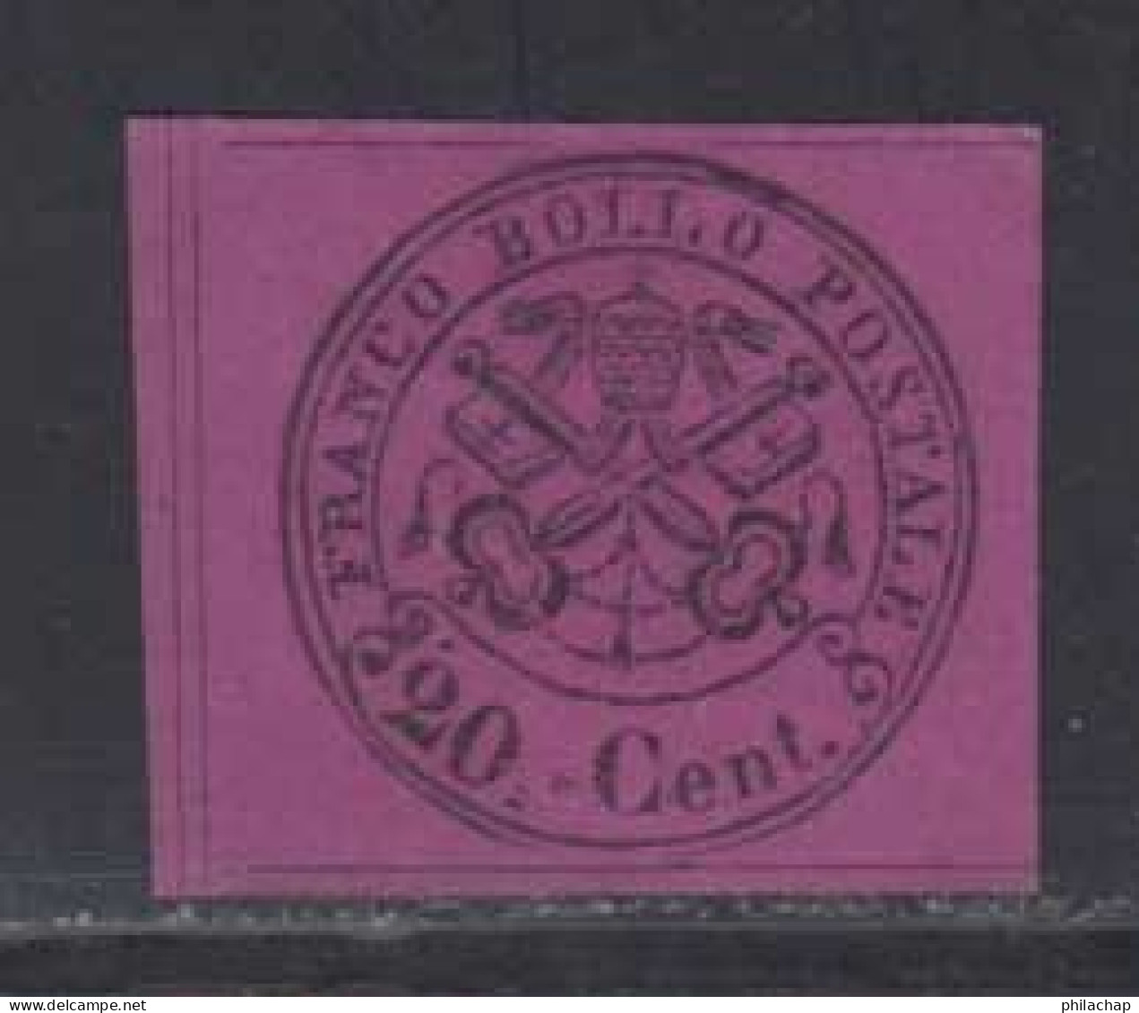 Etats Pontificaux 1867 Yvert 16 (*) TB Neuf Sans Gomme - Estados Pontificados