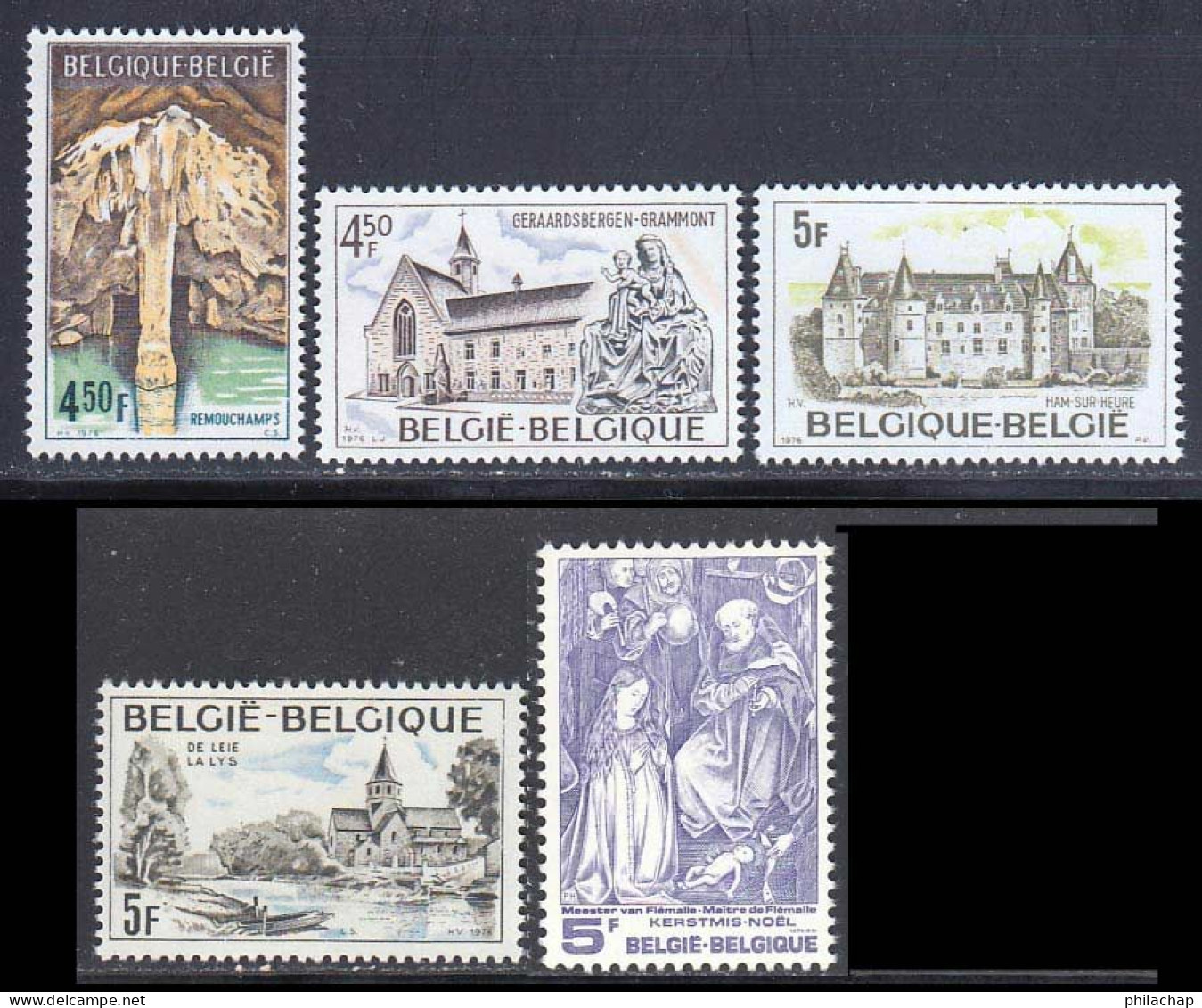 Belgique 1976 Yvert 1827 / 1830 - 1832 ** TB - Unused Stamps