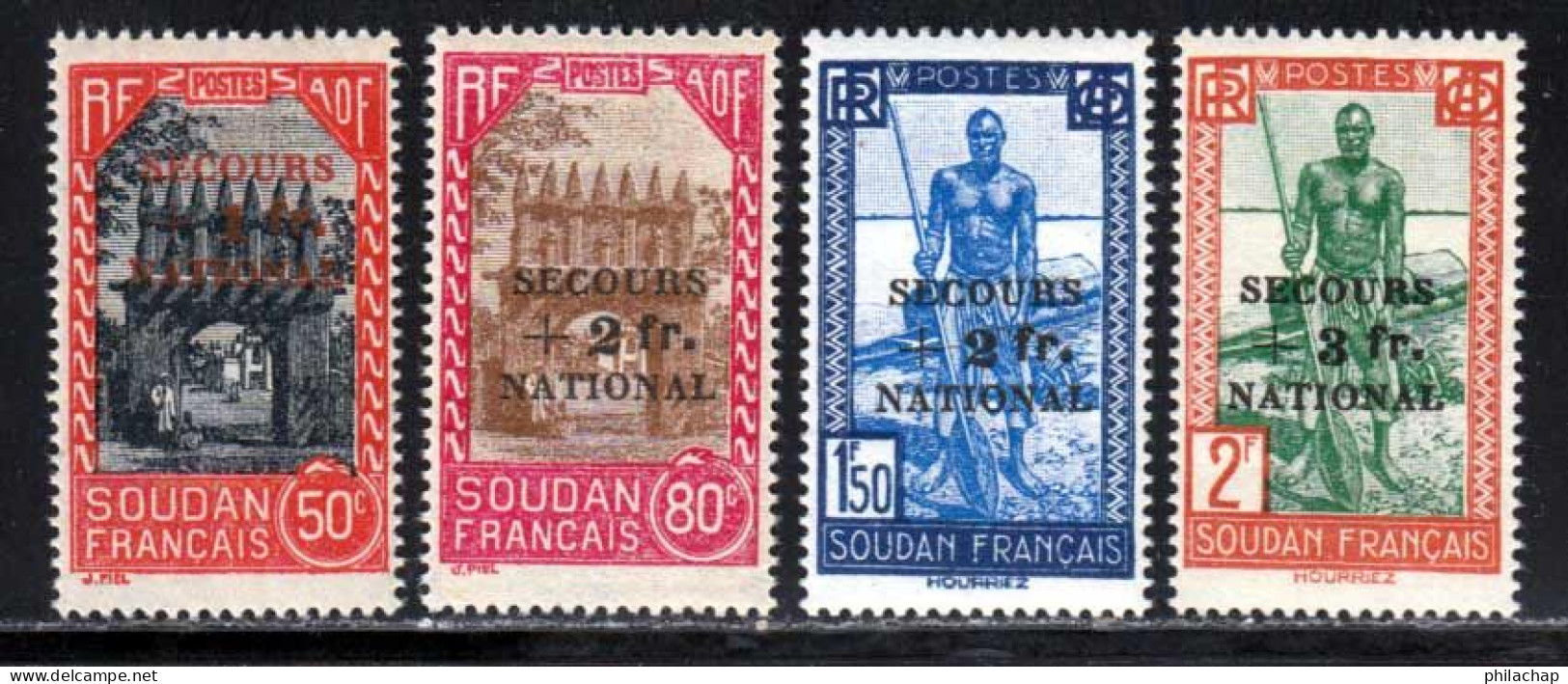 Soudan 1941 Yvert 125 / 128 ** TB - Unused Stamps