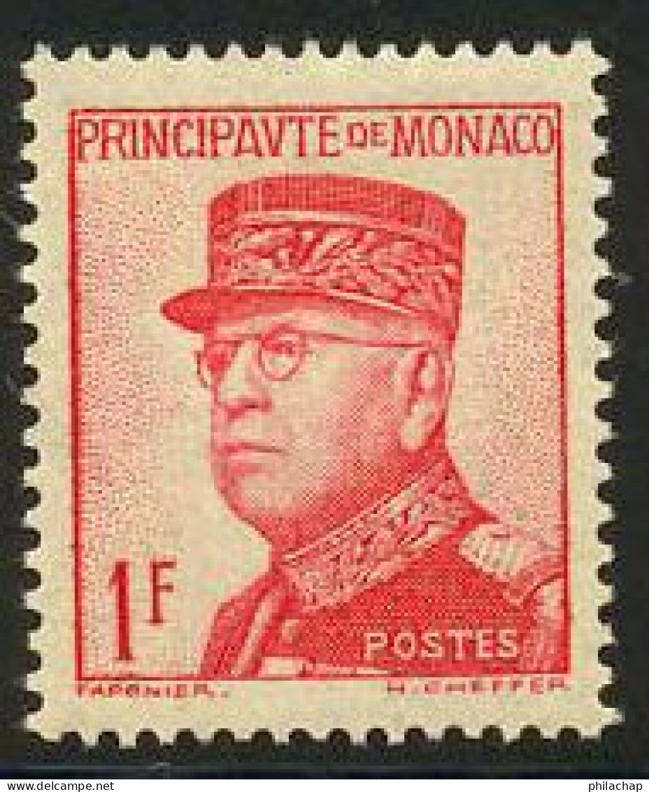 Monaco 1937 Yvert 163 ** TB - Ungebraucht