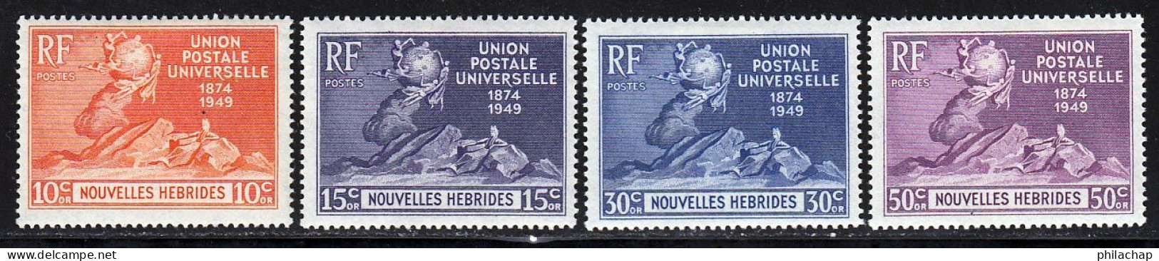 Nouvelles Hebrides 1949 Yvert 136 / 139 * TB Charniere(s) - Unused Stamps