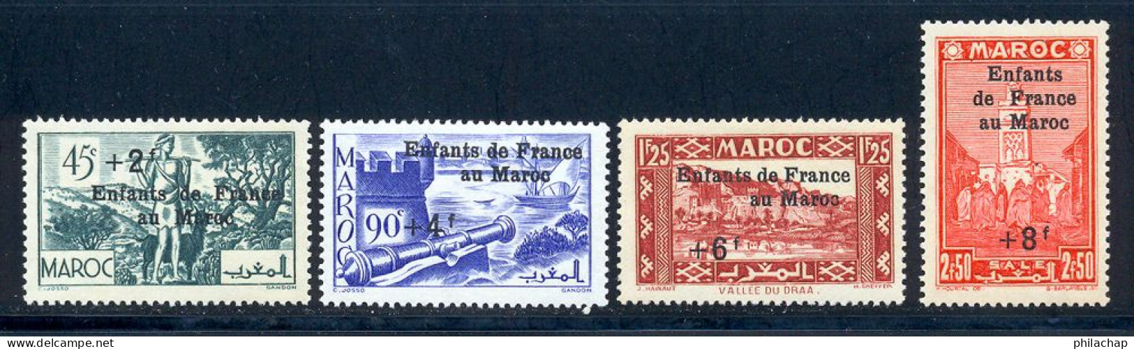 Maroc 1942 Yvert 200 / 203 ** TB - Ungebraucht