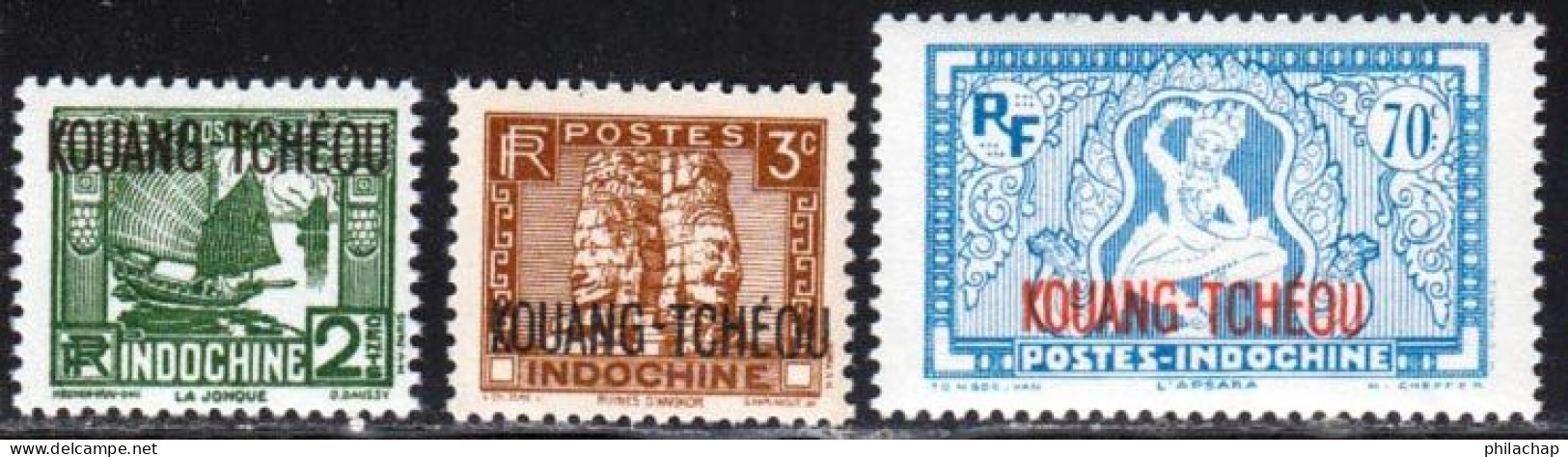 Kouang-Tcheou 1937 Yvert 103 - 125 - 134 ** TB Bord De Feuille - Unused Stamps