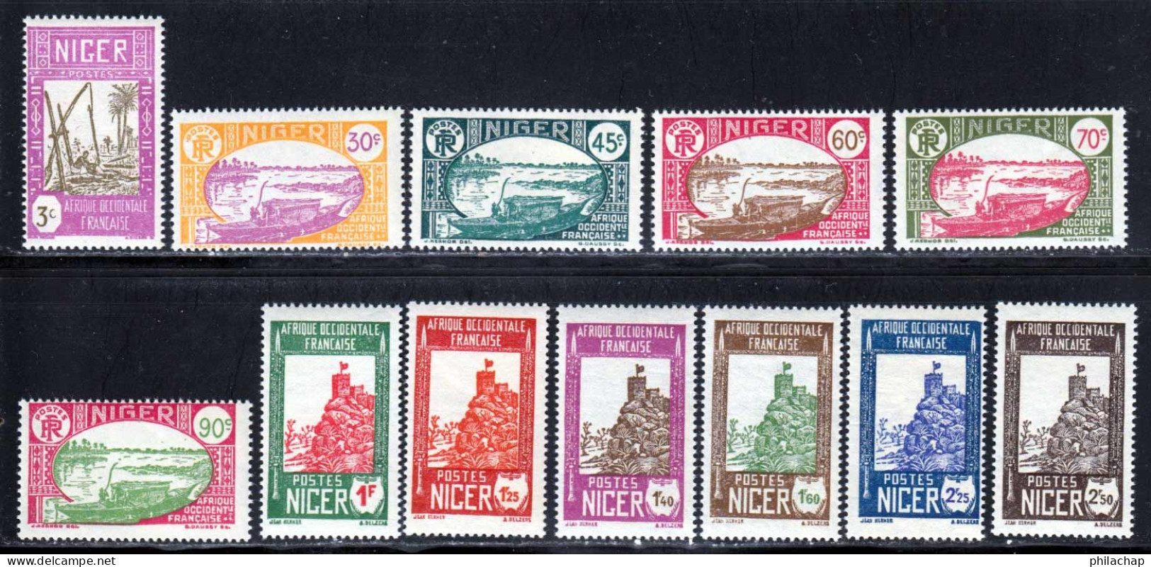 Niger 1939 Yvert 74 / 85 ** B - Nuevos