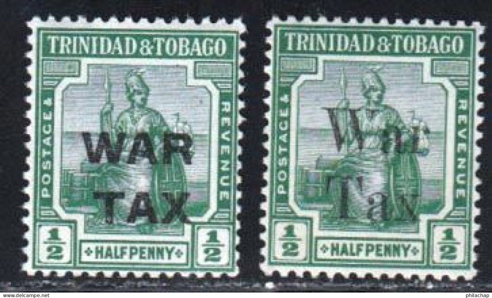 Trinite 1917 Yvert 95 - 99 ** TB Bord De Feuille - Trinité & Tobago (...-1961)