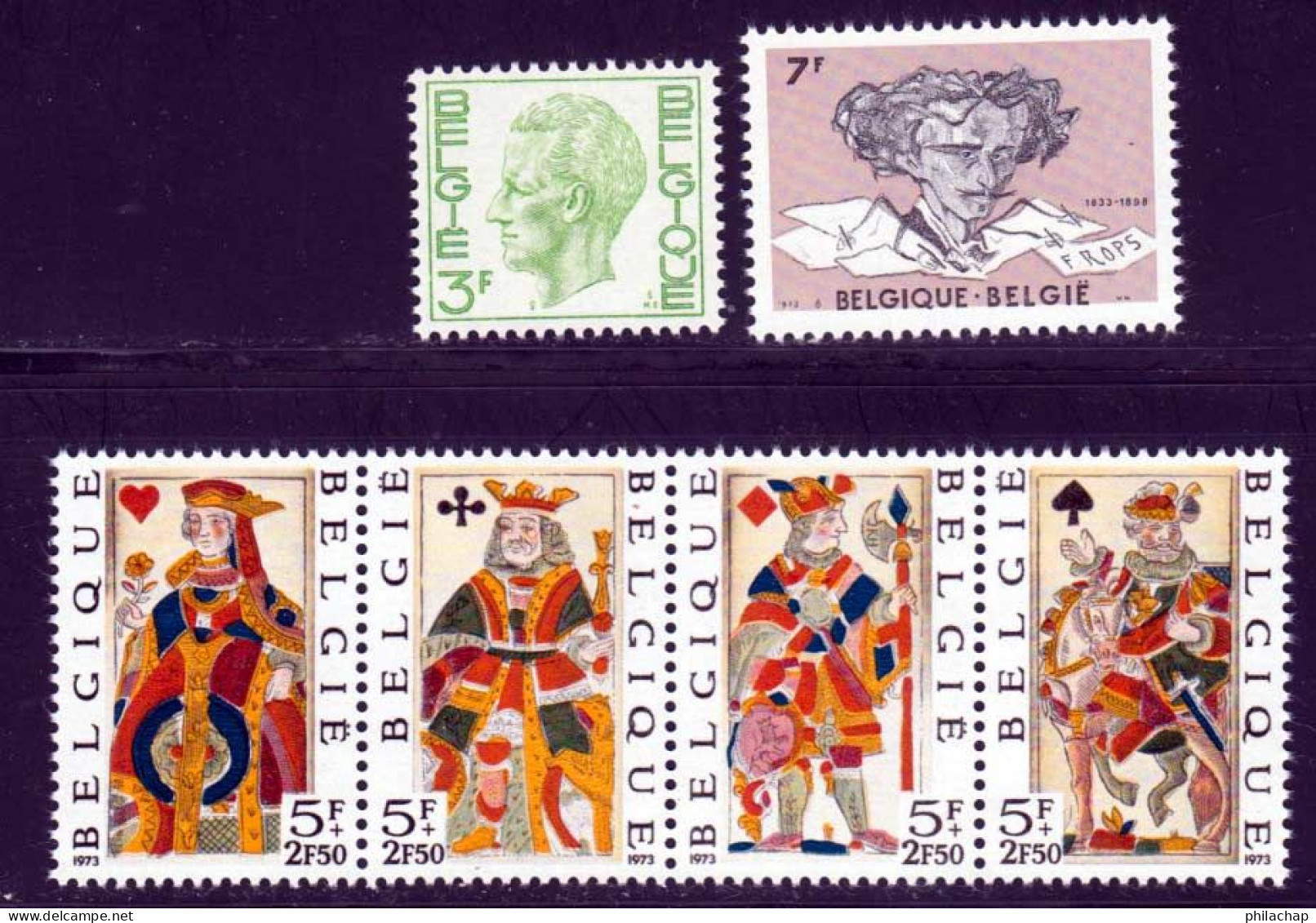 Belgique 1973 Yvert 1687 / 1692 ** TB - Ungebraucht