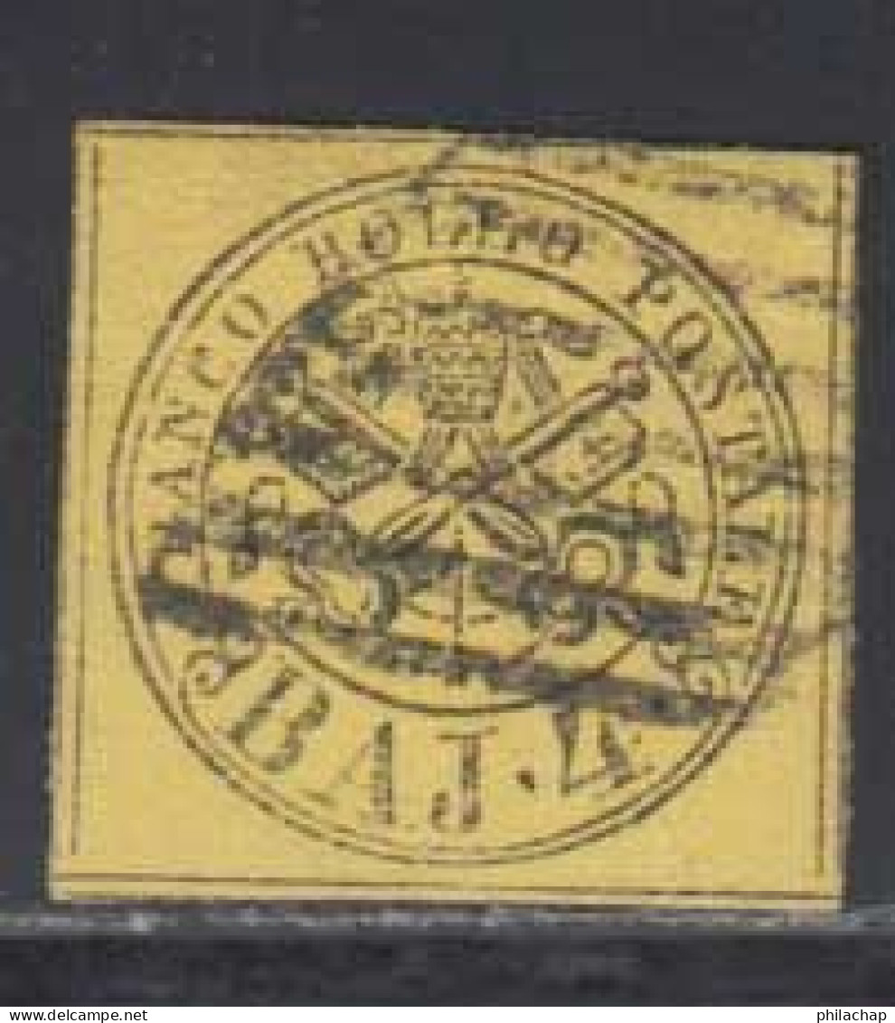 Etats Pontificaux 1852 Yvert 5 (o) B Oblitere(s) - Papal States